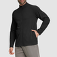 Wholesale Men's Mock Neck Long Sleeve Athletic Jacket – Moisture-Wicking Gym Fitness Training Outerwear