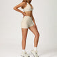 SPORTS BRA+High-waist shorts 2-PIECE SET