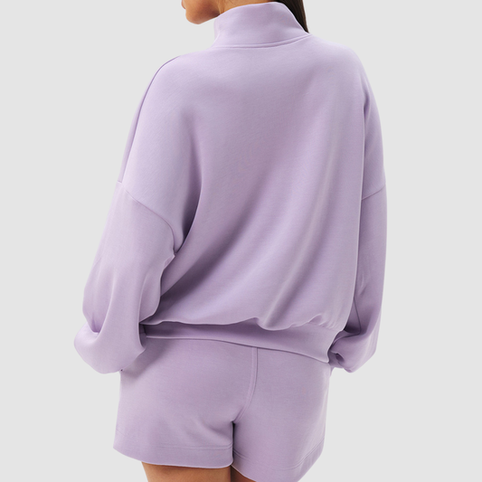 Wholesale Women's Loose Stand-Collar Modal Sports Top