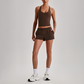 Wholesale Naked-Feel Racerback Sports Bra & High-Waist Biker Shorts Set – Sculpting Yoga 2-Piece