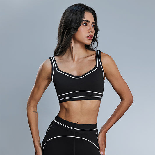 Wholesale contrasting color sports bra | Wonderxfans bulk activewear