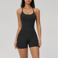 Wholesale cross back and hip lifting jumpsuit