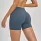 Wholesale women's solid color high-waisted shorts