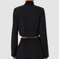 Wholesale Women's Activewear Cropped Striped Spring-Fall Sports Jacket
