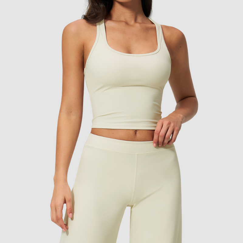 Wholesale Women's I-shape back removable padded tank top
