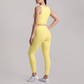 Wholesale Women's fake two-piece tank top & High-Waist Leggings Set - Naked Feel Yoga Gym Activewear