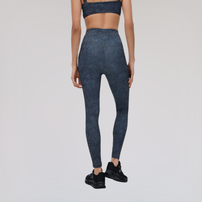 Wholesale denim-style high-waisted leggings