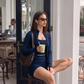 Wholesale Women's Racerback Tank, Shorts & Cardigan Yoga 3-Piece Set