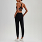 Wholesale Naked-Feel Open-Back Sports Bra & High-Waist Jogger Pants Set – Sculpting Yoga 2-Piece