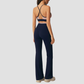 Wholesale Women's Padded Bra+Hip-lift Flare Pants Pilates Set