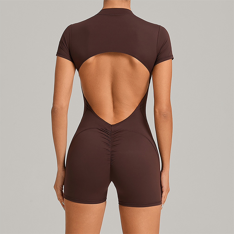 Wholesale Hip-High Halter-Neck Backless Bodysuit