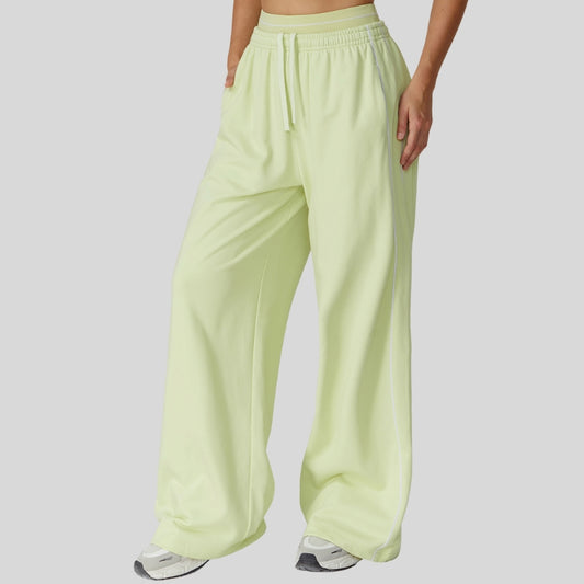 Wholesale Loose-fitting striped color-blocked sweatpants | Wonderxfans bulk activewear