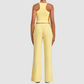 Wholesale Women’s Backless Cami & Straight-Leg Pants Yoga Set