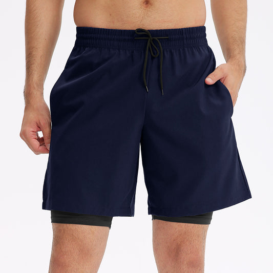 Wholesale Men's fake two solid color | Wonderxfans bulk activewear