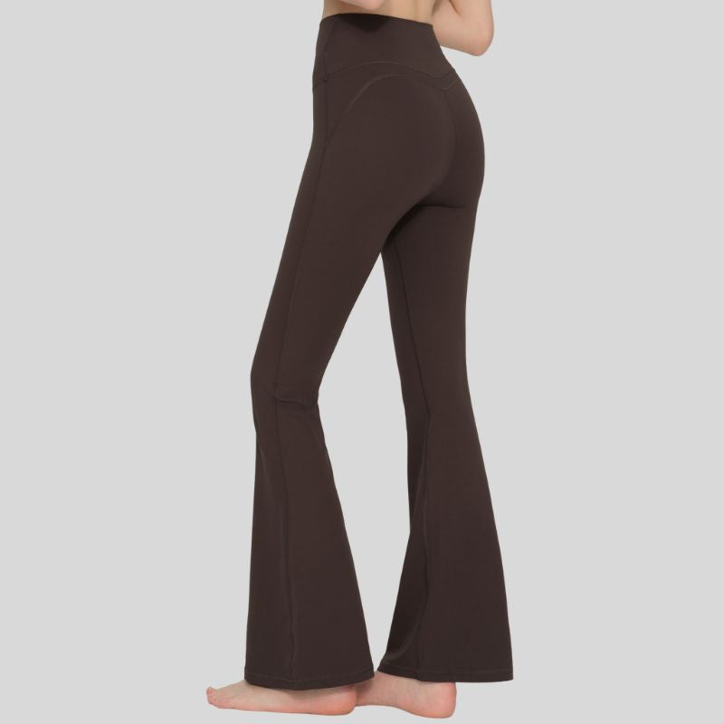 Fleece-lined and thickened flared pants