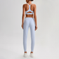 Wholesale Naked-Feel Open-Back Sports Bra & High-Waist Jogger Pants Set – Sculpting Yoga 2-Piece