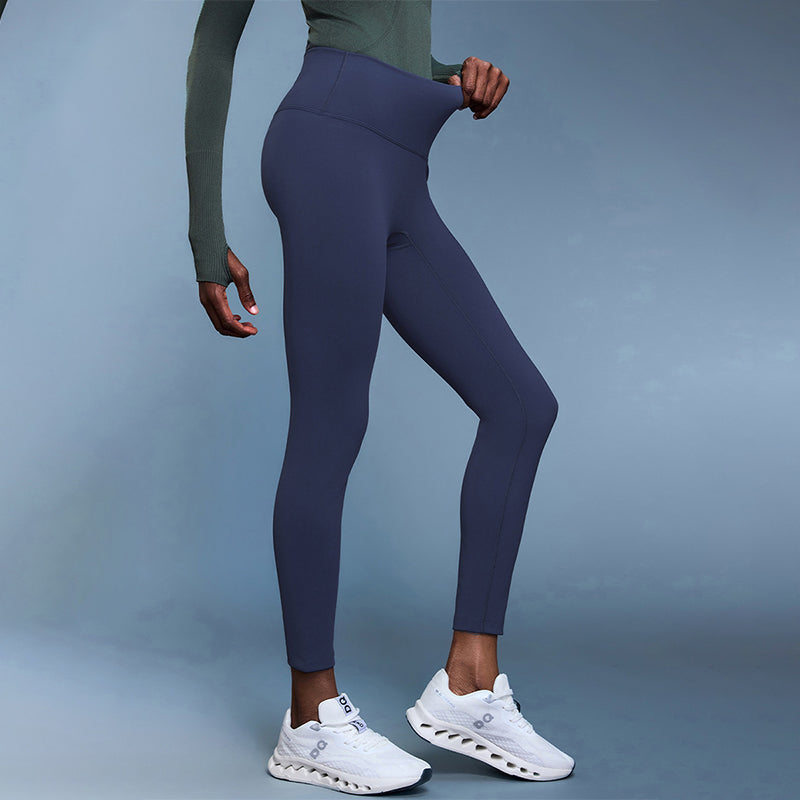 Fleece-lined thermal high-waist yoga leggings