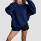 Wholesale Round Neck Seam Detail Sweatshirt – Casual Loose Sportswear Hoodie