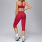 Sports bra+Mid-length leggings 2-piece set