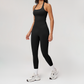 Wholesale Seamless Racerback Tank Top & High-Waist Leggings Set – Quick-Dry Yoga 2-Piece