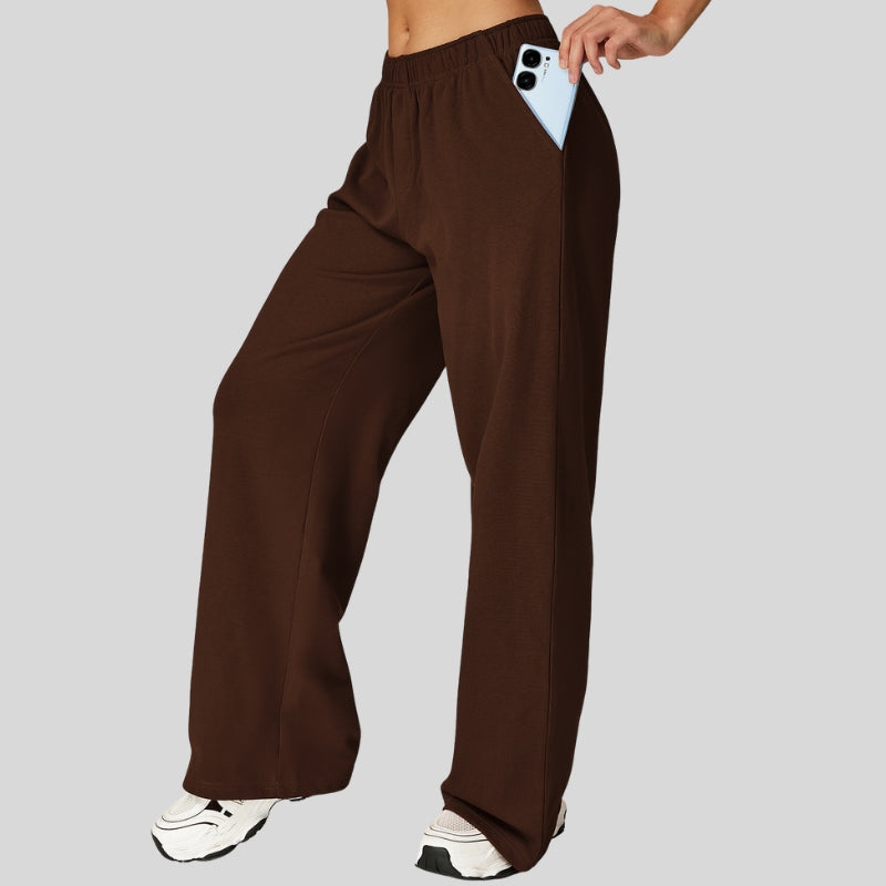 Loose-fitting wide-leg casual sweatpants