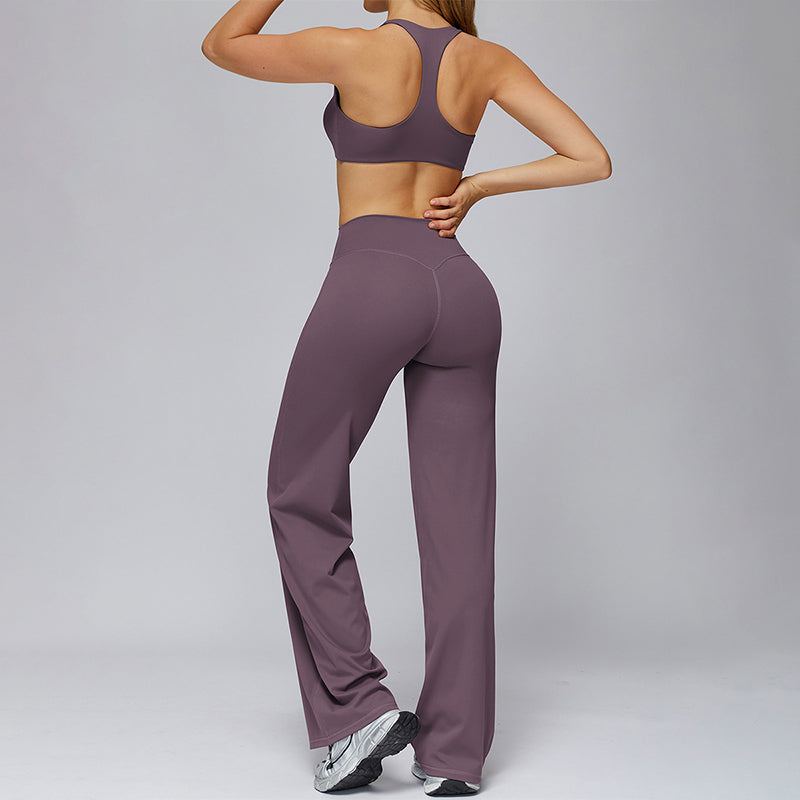 Sports bra+Loose sweatpants 2-piece set