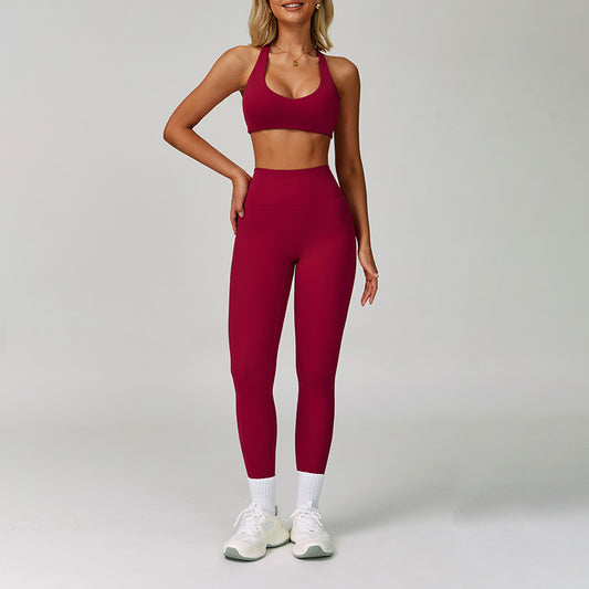 Wholesale Racerback Sports Bra + High-waisted | Wonderxfans bulk activewear