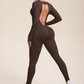 Women's long-sleeve yoga jumpsuit