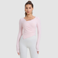 Wholesale Nude Feel Long Sleeve Yoga Top
