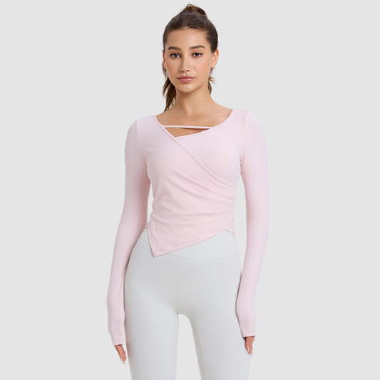Wholesale Nude Feel Long Sleeve Yoga | Wonderxfans bulk activewear