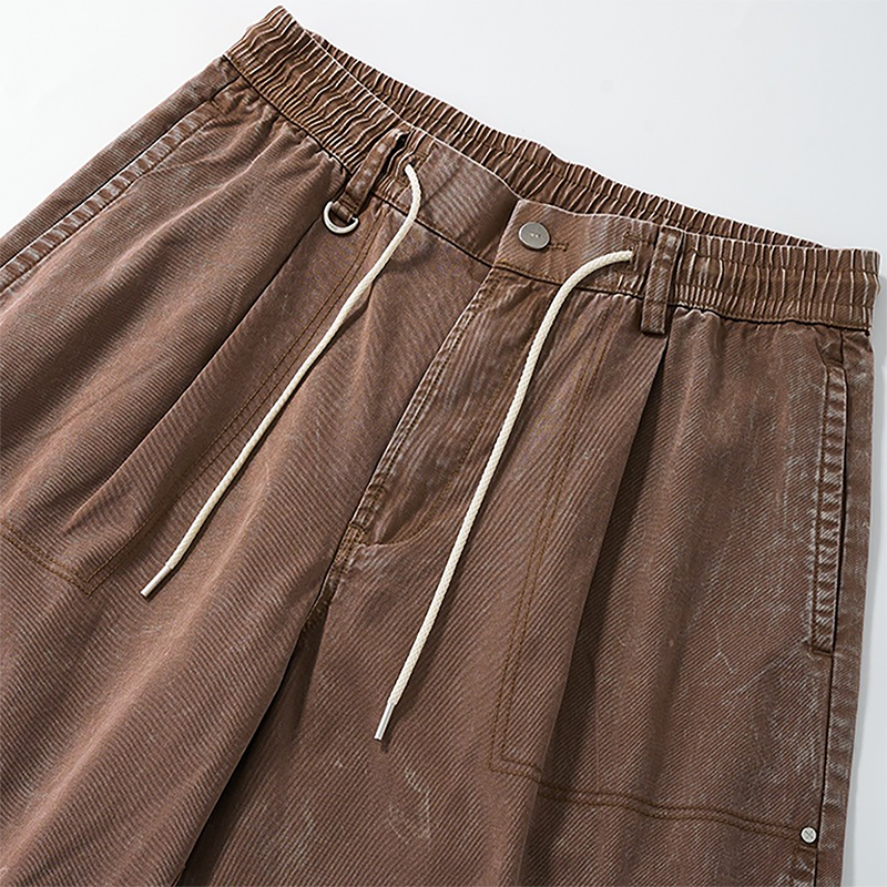 Wholesale Men's Cooling Lyocell Balloon Pants – Retro Wide Leg Cargo Pants