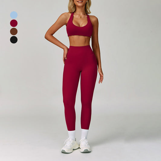 Wholesale Racerback Sports Bra + High-waisted | Wonderxfans bulk activewear