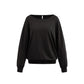 Slanted shoulder top with long sleeve T-shirt