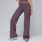 High-waisted wide-leg sweatpants