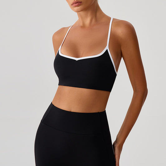Wholesale Contrasting color Sports Bra | Wonderxfans bulk activewear