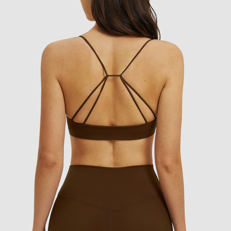 Wholesale thin shoulder strap back-crossing sports bra