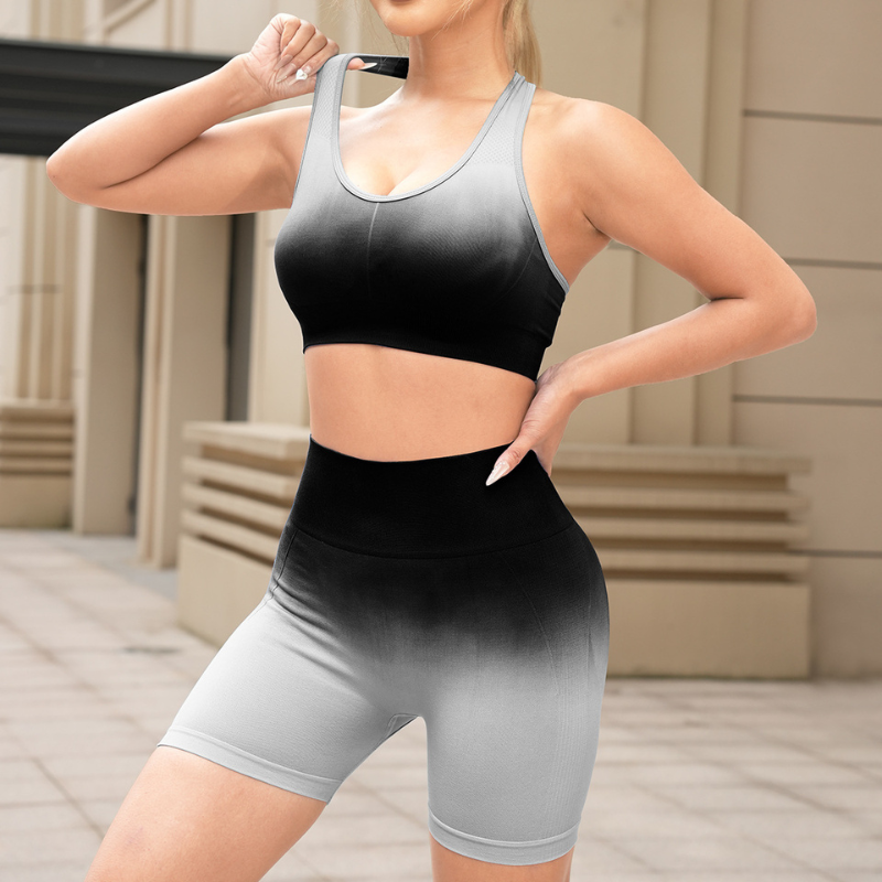 Women's yoga lift leggings + sports bra two-piece set