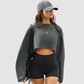 Wholesale pure cotton crew neck loose sweatshirts