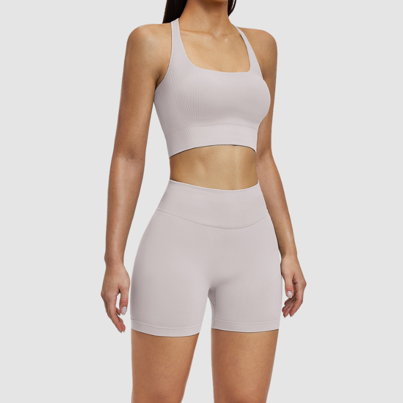 Wholesale women's racerback solid color vest+high | Wonderxfans bulk activewear