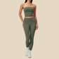 Wholesale Women's Activewear Padded Sports Vest & Fitted Cropped Pants Set