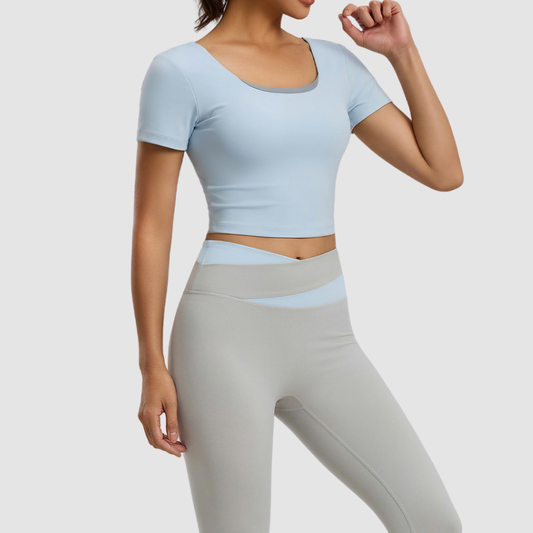 Wholesale back cross short sleeve T-shirt | Wonderxfans bulk activewear