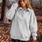 Wholesale Fleece Polo Pullover – Loose Long Sleeve Sweatshirt