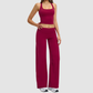 Wholesale Racerback Tank Top + Loose Wide-Leg Pants