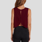 Wholesale Women's Open-Back Yoga Vest – Loose Breathable Gym Running Tank Top