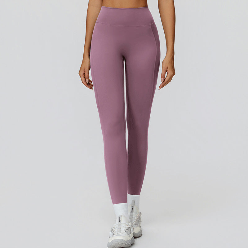 High-waisted, hip-lifting, slimming sports leggings