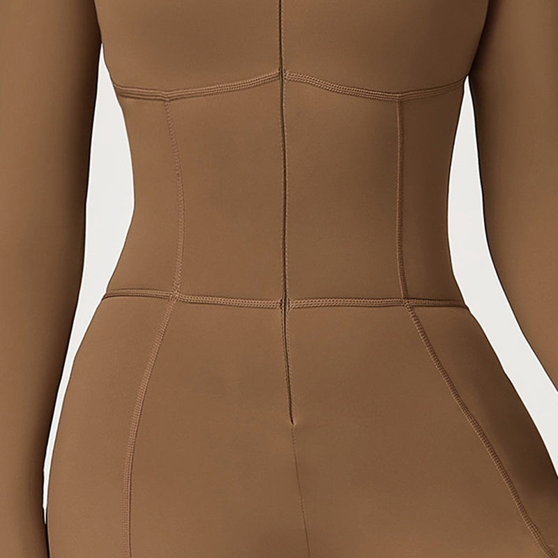 Snug-Fit Long Sleeve Jumpsuit