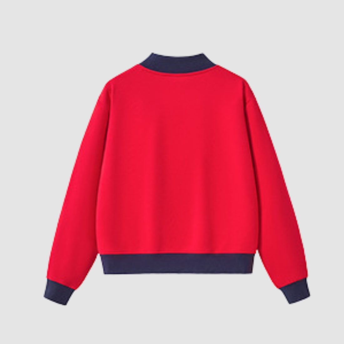 Wholesale Women’s Fleece-Lined Contrast Mock-Neck Sweatshirt