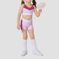 Wholesale Women's & Kids' Matching Yoga Set – Printed Pilates Bra & Leggings Mother-Daughter