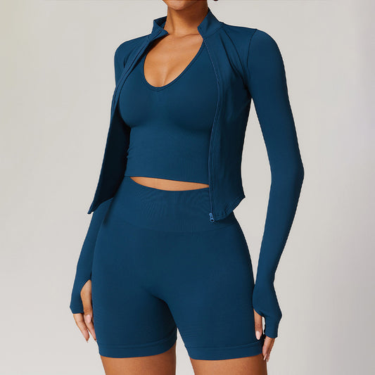Wholesale Seamless Quick-Dry Long Sleeve Full | Wonderxfans bulk activewear