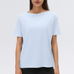 Wholesale Thin Loose Short-Sleeve T-Shirt Yoga Cover-Up